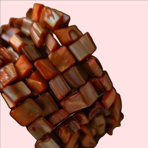 Elegant Coral and Silver Bracelet